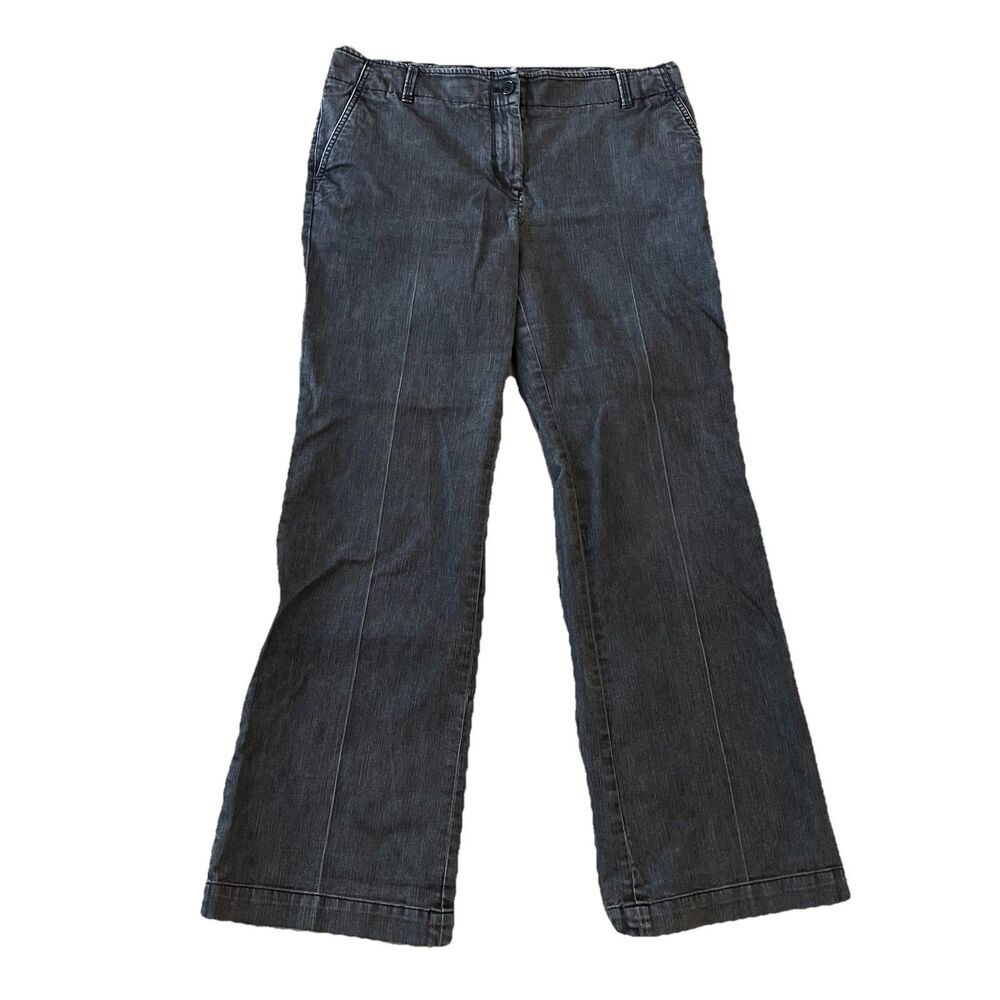 Talbots Women’s Jeans Pants 12 Signature‎ Flare Charcoal